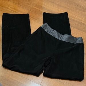 Ann Taylor LOFT Women's Black Velvet Straight Leg Pants